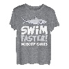 Swimming Faster Shark Humor Lustiges Zitat T-Shirt