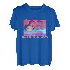 Sapelo Island Retro 80er Jahre Vaporwave Strandurlaub T-Shirt