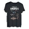 Arten von Haien Ozean Marine Biologie Angeln Hai Liebhaber T-Shirt