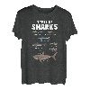 Arten von Haien Ozean Marine Biologie Angeln Hai Liebhaber T-Shirt