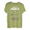 Arten von Haien Ozean Marine Biologie Angeln Hai Liebhaber T-Shirt