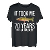 Lustige Halskette zum Forellenangeln, 70. Geburtstag, 70 Jahre zum Angeln T-Shirt