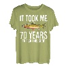 Lustige Halskette zum Forellenangeln, 70. Geburtstag, 70 Jahre zum Angeln T-Shirt