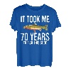 Lustige Halskette zum Forellenangeln, 70. Geburtstag, 70 Jahre zum Angeln T-Shirt