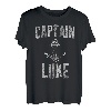 Herren Lustiges personalisiertes Bootsshirt mit Vorname Captain Luke T-Shirt
