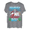 Mommy of the Big One Geburtstagskind beim Angeln Erster Geburtstag T-Shirt