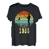 Herren Angeln 65. Geburtstag seit 1958 Sunset Fisherman T-Shirt