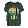 Herren Angeln 65. Geburtstag seit 1958 Sunset Fisherman T-Shirt