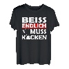 Herren Angler Spruch Fischer angeln muss kacken T-Shirt