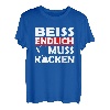 Herren Angler Spruch Fischer angeln muss kacken T-Shirt