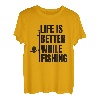 Fischer Motivation Sportangler Sportfischen T-Shirt