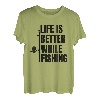 Fischer Motivation Sportangler Sportfischen T-Shirt