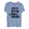 Fischer Motivation Sportangler Sportfischen T-Shirt