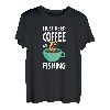 Angeln und Kaffee - lustiger Angler T-Shirt