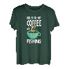 Angeln und Kaffee - lustiger Angler T-Shirt