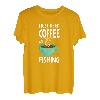 Angeln und Kaffee - lustiger Angler T-Shirt