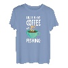 Angeln und Kaffee - lustiger Angler T-Shirt