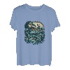Angeln Delfin Angler Fischerfrau T-Shirt