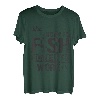 Geboren zum Fischen, gezwungen, zu arbeiten.Tee für Angler. T-Shirt