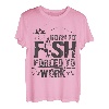 Geboren zum Fischen, gezwungen, zu arbeiten.Tee für Angler. T-Shirt