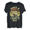Herren Angelshirt Have Crappie Day Fliegenfischer, lustiger Barschvater T-Shirt