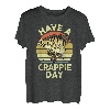 Herren Angelshirt Have Crappie Day Fliegenfischer, lustiger Barschvater T-Shirt