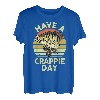 Herren Angelshirt Have Crappie Day Fliegenfischer, lustiger Barschvater T-Shirt