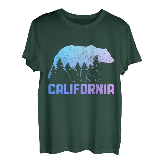 California Bear Grizzly Pride Outdoor Nature Vintage Cali T-Shirt