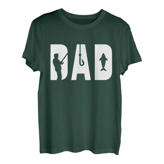 Dad Fishing - Vatertags-Angelgeschenk - Papa Fisherman T-Shirt