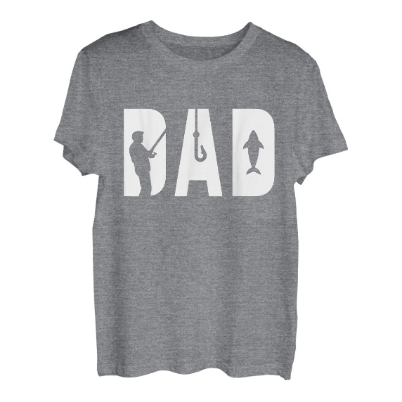 Dad Fishing - Vatertags-Angelgeschenk - Papa Fisherman T-Shirt