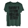 Funny Dad And Baby Matching Vatertag Angeln T-Shirt
