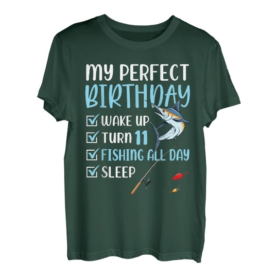 Geburtstagsfeier für 11-Jährige, Angeln, 11. Jungengeburtstag T-Shirt