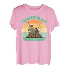 Vater Angler Kinder Vatertag Sohn Töchter Papa Angeln T-Shirt
