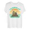 Vater Angler Kinder Vatertag Sohn Töchter Papa Angeln T-Shirt