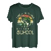 Funny Born To Go Fishing Barsch Forced To Go To School T-Shirt