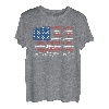 Vintage USA Fisch Amerikanische Flagge Angeln Patriotische Angler T-Shirt