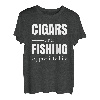 Angler Angeln Zigarre T-Shirt