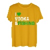 I Love Vodka & Fishing T-Shirt für Angelbegeisterte T-Shirt