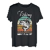 Angeln macht mich glücklich Retro T-Shirt