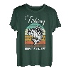 Angeln macht mich glücklich Retro T-Shirt