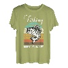 Angeln macht mich glücklich Retro T-Shirt