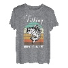 Angeln macht mich glücklich Retro T-Shirt