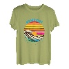 Newport RI Retro 1980er Stil Rhode Island Beach T-Shirt