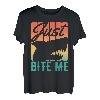 Retro Just Bite Me - Funny Vintage Fishing Shark Lover T-Shirt