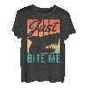 Retro Just Bite Me - Funny Vintage Fishing Shark Lover T-Shirt