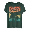 Retro Just Bite Me - Funny Vintage Fishing Shark Lover T-Shirt