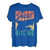 Retro Just Bite Me - Funny Vintage Fishing Shark Lover T-Shirt