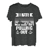 Retro I Hate Pulling Out Bootsliebhaber Lustiges Bootfahren Outfit T-Shirt