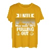 Retro I Hate Pulling Out Bootsliebhaber Lustiges Bootfahren Outfit T-Shirt