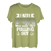 Retro I Hate Pulling Out Bootsliebhaber Lustiges Bootfahren Outfit T-Shirt